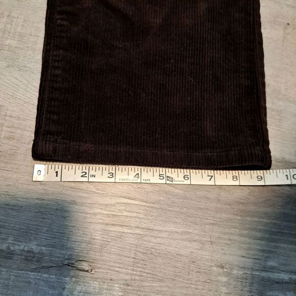 Lauren Jeans Ralph Lauren Corduroy Straight Pants Womens 12 Brown Y2K 31" Inseam - Picture 10 of 13